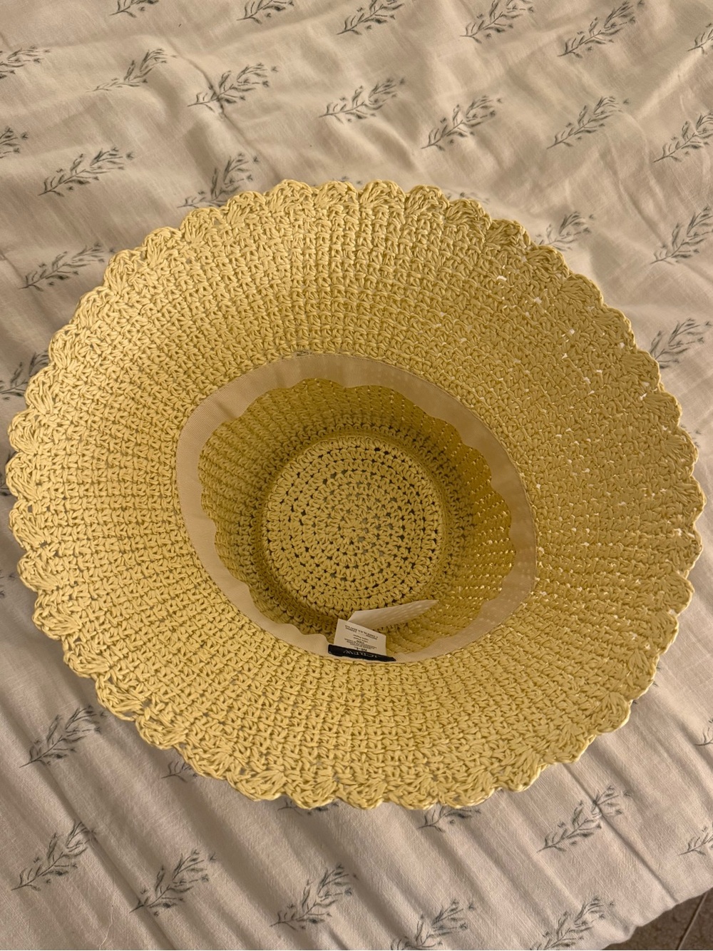 J. Crew Straw Crochet Bucket Hat in Light Yellow - Picture 4 of 5
